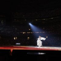 Taylor Swift performing on her Eras Tour at AT&T Stadium in Arlington, Texas