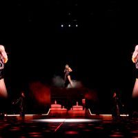 Taylor Swift performing on her Eras Tour at Nissan Stadium in Nasville, Tennessee